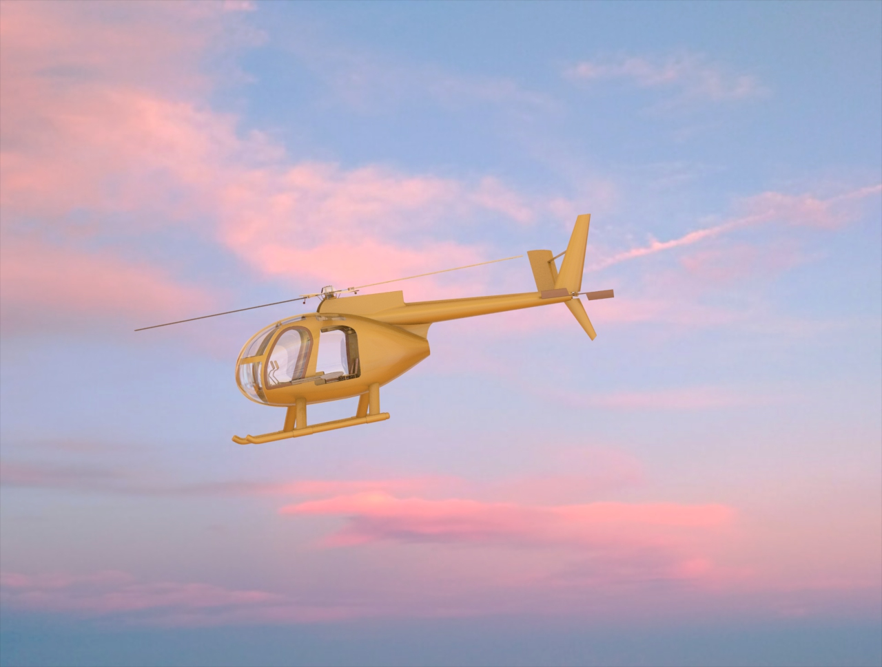 OH-6A直升机简易模型